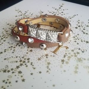 Faux leather Belt Bracelets